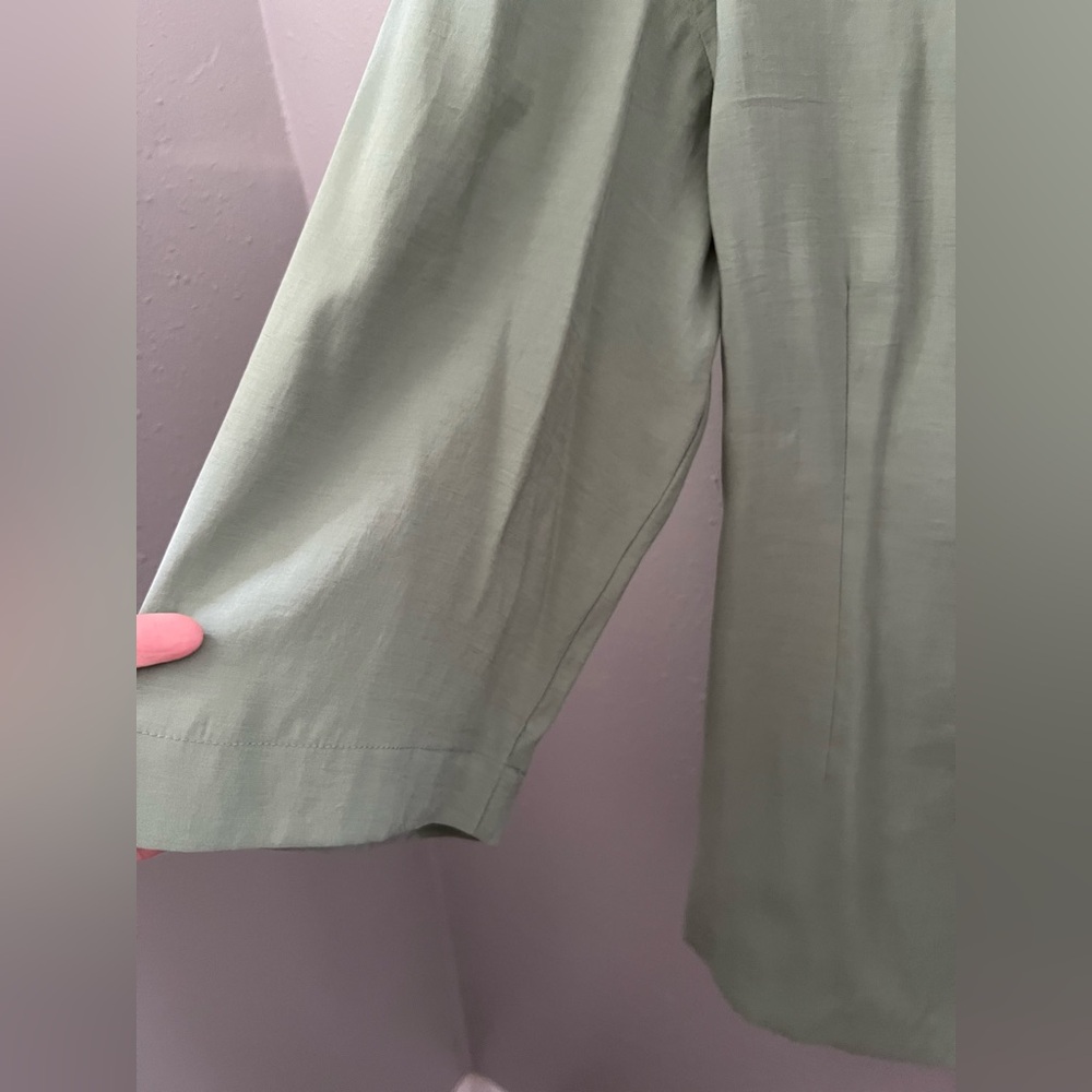 Soft Surroundings Sweet Pea Wrap Tunic in Bayberry Size Medium New - Picture 8 of 10